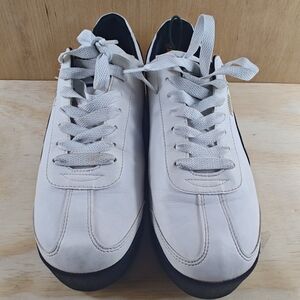 Puma Roma men’s white and black sneakers size 12
